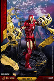 Hot Toys Marvel Iron Man 2 Iron Man Mark IV Diecast Figure with Suit-up Gantry 1/6 Scale Figure Set