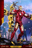 Hot Toys Marvel Iron Man 2 Iron Man Mark IV Diecast Figure with Suit-up Gantry 1/6 Scale Figure Set