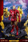 Hot Toys Marvel Iron Man 2 Iron Man Mark IV Diecast Figure with Suit-up Gantry 1/6 Scale Figure Set