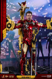 Hot Toys Marvel Iron Man 2 Iron Man Mark IV Diecast Figure with Suit-up Gantry 1/6 Scale Figure Set