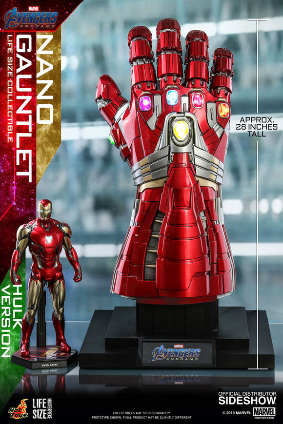 Hot Toys Marvel Comics Avengers Endgame Nano Gauntlet (Hulk Version) Life Size Movie Prop Replica