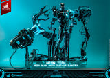 Hot Toys Marvel Comics Iron Man 2 Neon Tech Iron Man and Suit-Up Gantry 1/6 Scale Figure Set