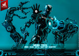 Hot Toys Marvel Comics Iron Man 2 Neon Tech Iron Man and Suit-Up Gantry 1/6 Scale Figure Set