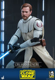 Hot Toys Star Wars: The Clone Wars Obi-Wan Kenob 1/6 Scale 12" Collectible Figure