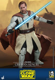 Hot Toys Star Wars: The Clone Wars Obi-Wan Kenob 1/6 Scale 12" Collectible Figure