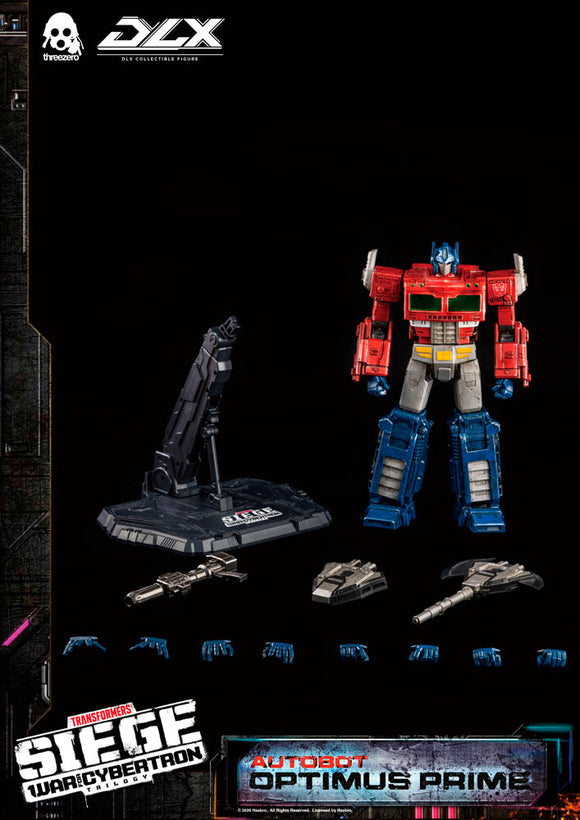 Threezero Transformers War for Cybertron Trilogy Optimus Prime DLX Collectible Figure