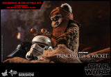 Hot Toys Star Wars Episode VI Return of The Jedi Princess Leia & Ewok Wicket 1/6 Scale Figure Set