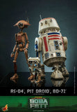 Hot Toys Star Wars The Book of Boba Fett - Television Masterpiece Series R5-D4, Pit Droid, and BD-72 1/6 Scale Collectible Figure Set