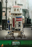 Hot Toys Star Wars The Book of Boba Fett - Television Masterpiece Series R5-D4, Pit Droid, and BD-72 1/6 Scale Collectible Figure Set