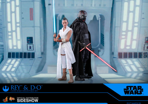 Hot Toys Star Wars Episode IX The Rise of Skywalker Rey & D-O 1/6 Scale Collectible Figure Set