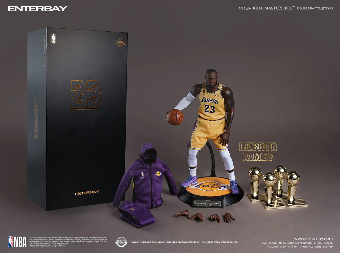 Enterbay Real Masterpiece NBA Collection - Lebron James Action