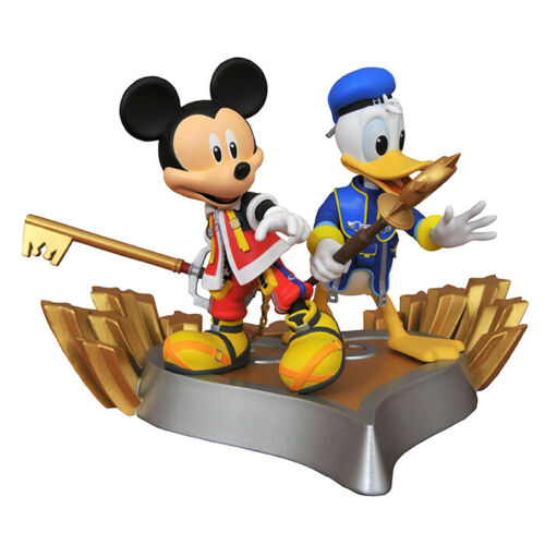 Disney Kingdom Hearts Mickey Mouse Donald Duck Gallery Figure Statue – Exclusive