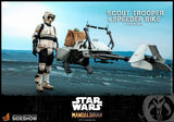 Hot Toys Star Wars The Mandalorian - Television Masterpiece Series Scout Trooper and Speeder Bike 1/6 Scale Collectible Figure Set