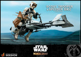 Hot Toys Star Wars The Mandalorian - Television Masterpiece Series Scout Trooper and Speeder Bike 1/6 Scale Collectible Figure Set