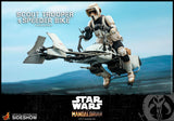 Hot Toys Star Wars The Mandalorian - Television Masterpiece Series Scout Trooper and Speeder Bike 1/6 Scale Collectible Figure Set