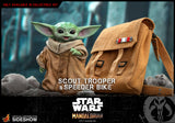 Hot Toys Star Wars The Mandalorian - Television Masterpiece Series Scout Trooper and Speeder Bike 1/6 Scale Collectible Figure Set