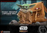 Hot Toys Star Wars The Mandalorian - Television Masterpiece Series Scout Trooper and Speeder Bike 1/6 Scale Collectible Figure Set