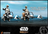 Hot Toys Star Wars The Mandalorian - Television Masterpiece Series Scout Trooper and Speeder Bike 1/6 Scale Collectible Figure Set
