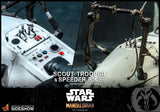 Hot Toys Star Wars The Mandalorian - Television Masterpiece Series Scout Trooper and Speeder Bike 1/6 Scale Collectible Figure Set