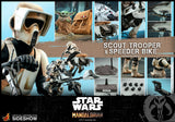 Hot Toys Star Wars The Mandalorian - Television Masterpiece Series Scout Trooper and Speeder Bike 1/6 Scale Collectible Figure Set