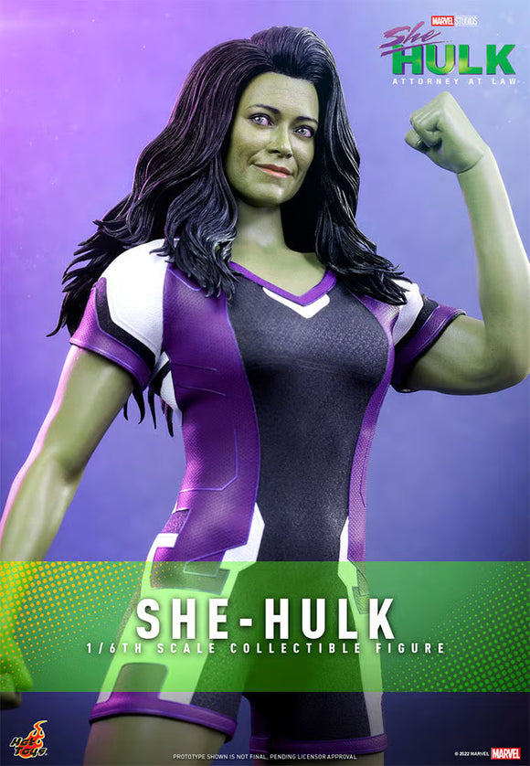 Hot Toys Marvel Disney+ She-Hulk: Attorney At Law She-Hulk Jennifer Walters 1/6 Scale Collectible Figure