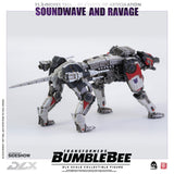 Threezero Bumblebee DLX Scale Collectible Series Soundwave and Ravage Collectible Figure