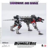 Threezero Bumblebee DLX Scale Collectible Series Soundwave and Ravage Collectible Figure