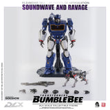 Threezero Bumblebee DLX Scale Collectible Series Soundwave and Ravage Collectible Figure