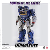 Threezero Bumblebee DLX Scale Collectible Series Soundwave and Ravage Collectible Figure