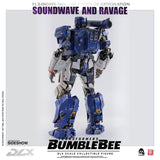 Threezero Bumblebee DLX Scale Collectible Series Soundwave and Ravage Collectible Figure