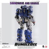 Threezero Bumblebee DLX Scale Collectible Series Soundwave and Ravage Collectible Figure