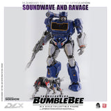 Threezero Bumblebee DLX Scale Collectible Series Soundwave and Ravage Collectible Figure