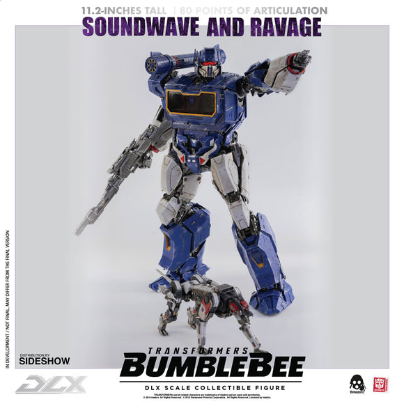 Threezero Bumblebee DLX Scale Collectible Series Soundwave and Ravage Collectible Figure