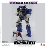 Threezero Bumblebee DLX Scale Collectible Series Soundwave and Ravage Collectible Figure