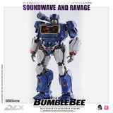 Threezero Bumblebee DLX Scale Collectible Series Soundwave and Ravage Collectible Figure