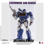 Threezero Bumblebee DLX Scale Collectible Series Soundwave and Ravage Collectible Figure