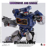 Threezero Bumblebee DLX Scale Collectible Series Soundwave and Ravage Collectible Figure