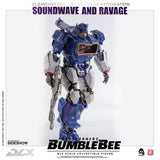 Threezero Bumblebee DLX Scale Collectible Series Soundwave and Ravage Collectible Figure