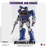 Threezero Bumblebee DLX Scale Collectible Series Soundwave and Ravage Collectible Figure