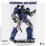 Threezero Bumblebee DLX Scale Collectible Series Soundwave and Ravage Collectible Figure