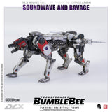 Threezero Bumblebee DLX Scale Collectible Series Soundwave and Ravage Collectible Figure