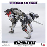 Threezero Bumblebee DLX Scale Collectible Series Soundwave and Ravage Collectible Figure