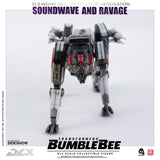 Threezero Bumblebee DLX Scale Collectible Series Soundwave and Ravage Collectible Figure