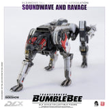 Threezero Bumblebee DLX Scale Collectible Series Soundwave and Ravage Collectible Figure