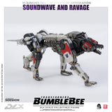 Threezero Bumblebee DLX Scale Collectible Series Soundwave and Ravage Collectible Figure