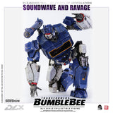 Threezero Bumblebee DLX Scale Collectible Series Soundwave and Ravage Collectible Figure