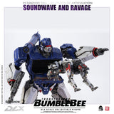 Threezero Bumblebee DLX Scale Collectible Series Soundwave and Ravage Collectible Figure