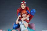 Sideshow Marvel Comics Spider-Man and Mary Jane Maquette Statue