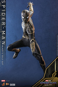 Hot Toys Marvel Spider-Man: No Way Home Spider-Man (Black & Gold Suit) 1/6 Scale 12" Collectible Figure