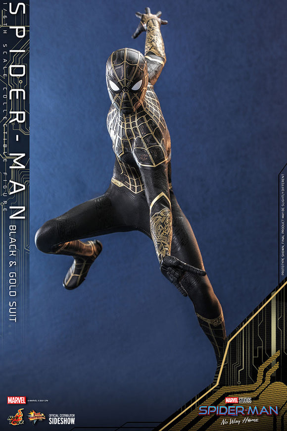 Hot Toys Marvel Spider-Man: No Way Home Spider-Man (Black & Gold Suit) 1/6 Scale 12